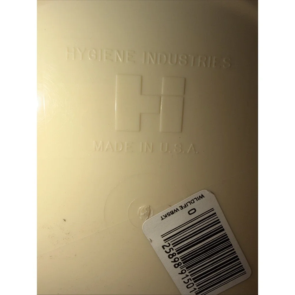 Hygiene Industries Wastebasket Unisex OS Tan Excellent Vintage Mallard Duck USA